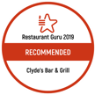 Clyde's Bar and Grill Resaurant Guru widget 2019)